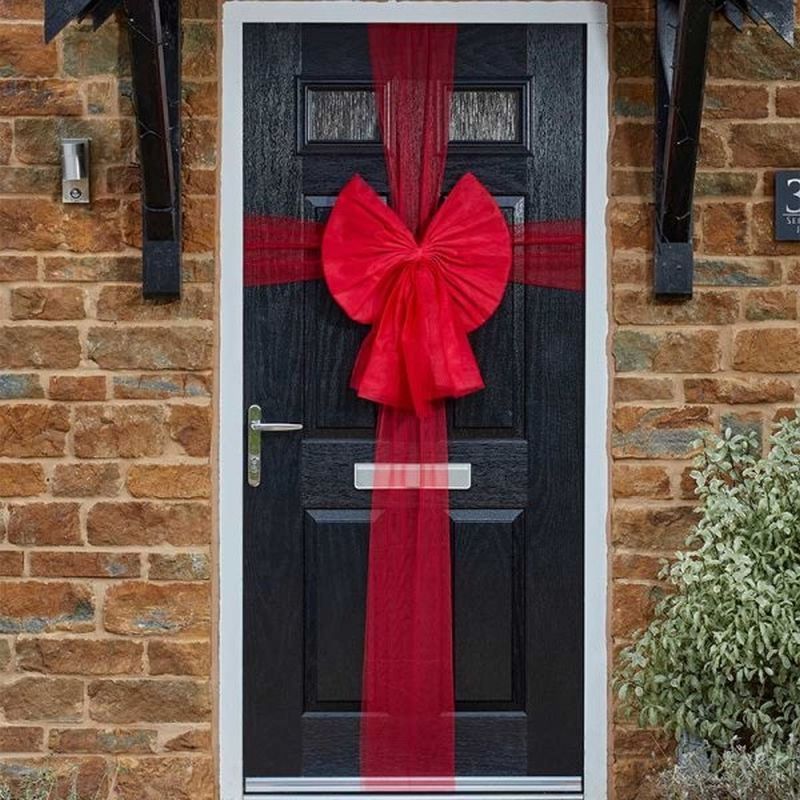 Christmas Door Bow - Red